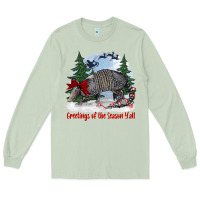 Matcha greetings of the season y'all with armadillo Long Sleeve Tee - BarkalooDesign