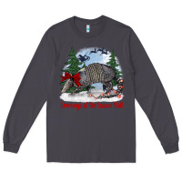 Smoke greetings of the season y'all with armadillo Long Sleeve Tee - BarkalooDesign