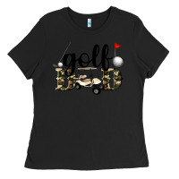 Black golf dad Ladies Tee - Artiststas