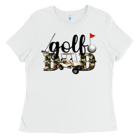 White golf dad Ladies Tee - Artiststas