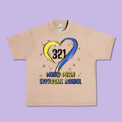 World Down Syndrome Symbol Urban Heavy Tee Designed By Artiststas