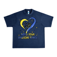 Navy world down syndrome symbol Urban Heavy Tee - Artiststas
