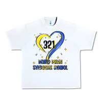 White world down syndrome symbol Urban Heavy Tee - Artiststas