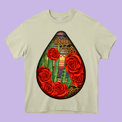 Mexican Teardrop Heavy Core Tee Designed By Bundleandbundleshop