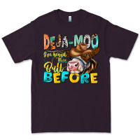 Plum Deja Moo I've Heard Tih Bull Before Premium Tee - CowhideDigitalArt