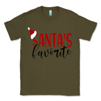 Army Green Santa's Favorite Ho Classic Tee - DesigneFamous