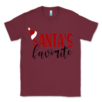 Burgundy Santa's Favorite Ho Classic Tee - DesigneFamous