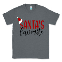 Charcoal Heather Santa's Favorite Ho Classic Tee - DesigneFamous