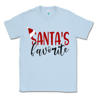 Dusty Blue Santa's Favorite Ho Classic Tee - DesigneFamous
