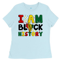 Baby Blue i am black history Ladies Tee - Artiststas