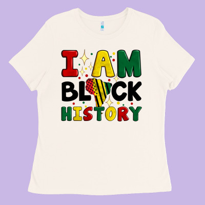 I Am Black History Ladies Tee Designed By Artiststas