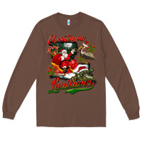 Chestnut louisiana christmas with santa Long Sleeve Tee - BarkalooDesign