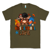 Army Green basketball life messy bun Classic Tee - FaDigitalArtStudio