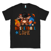 Black basketball life messy bun Classic Tee - FaDigitalArtStudio