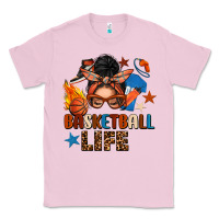 Bubblegum Pink basketball life messy bun Classic Tee - FaDigitalArtStudio