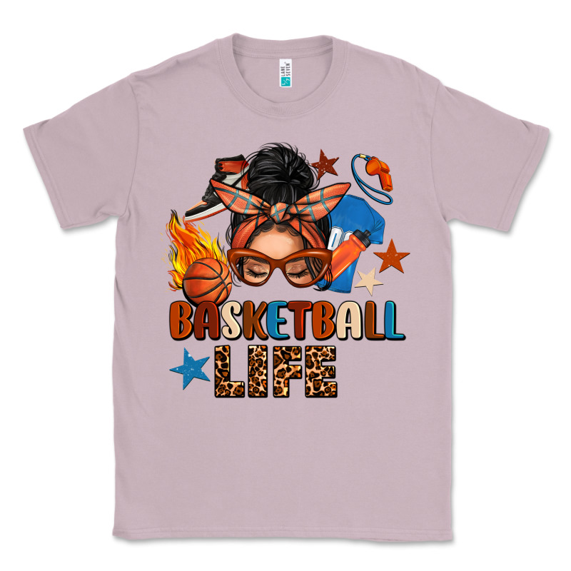 Basketball Life Messy Bun Classic Tee by FaDigitalArtStudio | Teevron