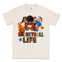 Natural basketball life messy bun Classic Tee - FaDigitalArtStudio