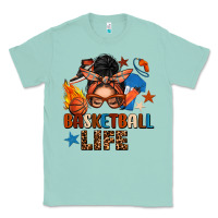 Seafoam basketball life messy bun Classic Tee - FaDigitalArtStudio