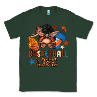 Sports Green basketball life messy bun Classic Tee - FaDigitalArtStudio