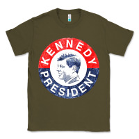 Army Green vintage 1960 kennedy for president Classic Tee - DesigneFamous
