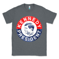 Charcoal Heather vintage 1960 kennedy for president Classic Tee - DesigneFamous