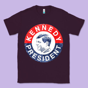 Vintage 1960 Kennedy For President Classic Tee Designed By Designefamous