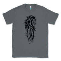 Charcoal Heather horse of rohan active Classic Tee - DesigneFamous