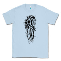 Dusty Blue horse of rohan active Classic Tee - DesigneFamous