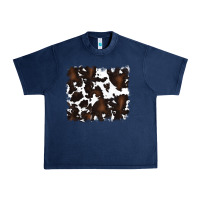 Navy cowhide Urban Heavy Tee - RanaPortraitStore