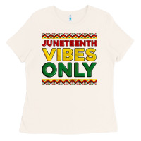Juneteenth Vibes Only Ladies Tee | Teevron