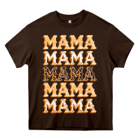 Chocolate Brown fall mama Heavy Core Tee - BundleAndBundleShop