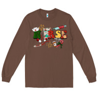 Chestnut Christmas nurse Long Sleeve Tee - BarkalooDesign