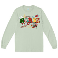 Matcha Christmas nurse Long Sleeve Tee - BarkalooDesign