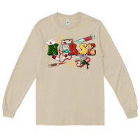 Mushroom Christmas nurse Long Sleeve Tee - BarkalooDesign