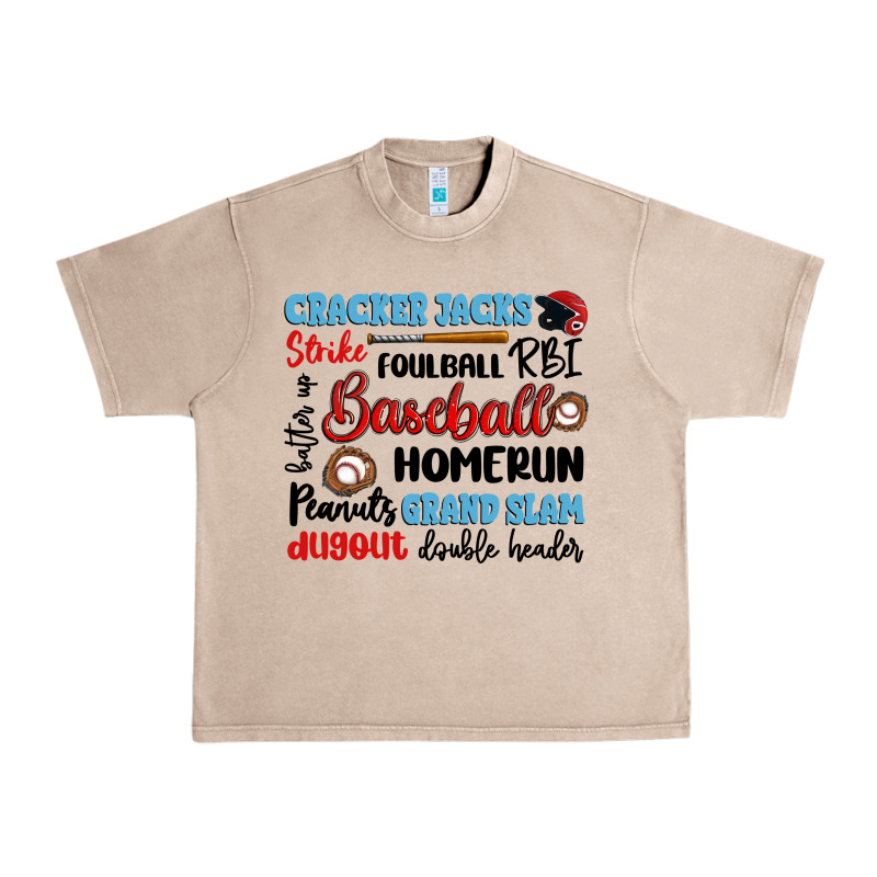 Baseball Typography Words Urban Heavy Tee by Artiststas | Teevron