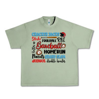 Oil Green baseball typography words Urban Heavy Tee - Artiststas