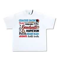 White baseball typography words Urban Heavy Tee - Artiststas