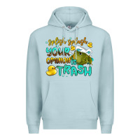 Blue Mist splish splash your opinion is trash Premium Hoodie - AdoDesignShop