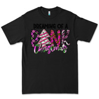 Black Dreaming Of A Pink Christmas Premium Tee - CowhideDigitalArt