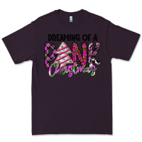 Plum Dreaming Of A Pink Christmas Premium Tee - CowhideDigitalArt