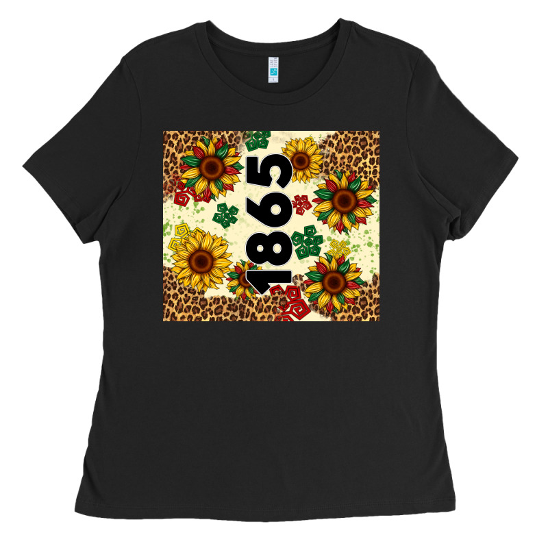 Juneteenth 1865 Sunflowers Ladies Tee by Artiststas | Teevron