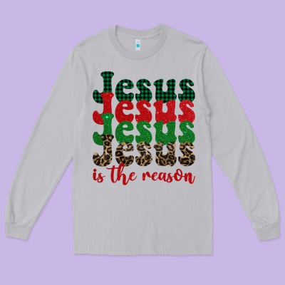 Jesus Is The Reason Long Sleeve Tee Designed By Barkaloodesign