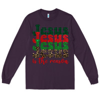 Plum jesus is the reason Long Sleeve Tee - BarkalooDesign