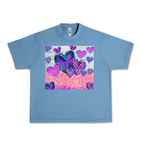 Pebble Blue love Urban Heavy Tee - CowhideDigitalArt