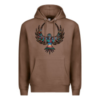 Chestnut aztec leopard thunderbird Premium Hoodie - RanaPortraitStore