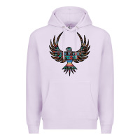 Lilac aztec leopard thunderbird Premium Hoodie - RanaPortraitStore