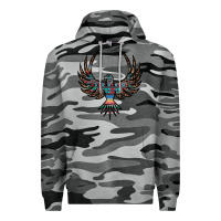 Slate Camo aztec leopard thunderbird Premium Hoodie - RanaPortraitStore