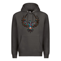 Smoke aztec leopard thunderbird Premium Hoodie - RanaPortraitStore