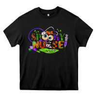 Black one spooky nurse Heavy Core Tee - BundleAndBundleShop