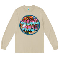 Mushroom western groovy school nurse Long Sleeve Tee - BarkalooDesign